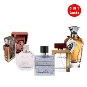 5 IN 1 Lonkoom Perfume For Men Combo-HV