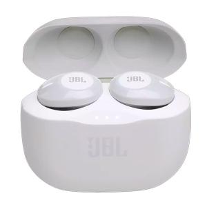JBL Tune 120TWS True Wireless in Ear Headphones with 16 Hours Playtime, Stereo Calls And Quick Charge (White)-HV