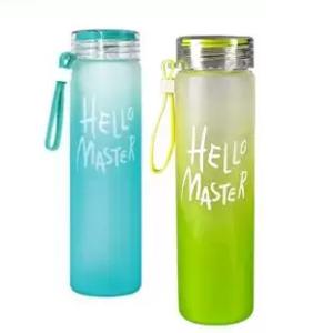 Frosted Colorful Glass Water Cup 400ml-HV