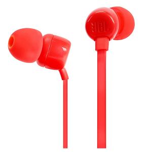 JBL Tune 110 in Ear Headphones with Mic Red-HV