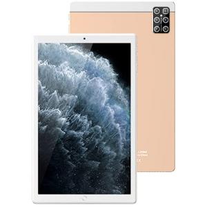 C idea 10 Inch Smart Tablet Cm4000+ Android 6.1 Tablet,Dual Sim,Quad Core, 4GB Ram/128GB Rom,Wifi,Quad-Core,4G-LTE Smart Tablet Pc, Gold-HV