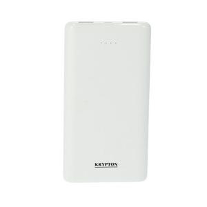 Krypton KNPB5361 10000mAh Dual USB Power Bank, White-HV