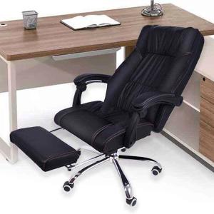High Quality Full Back Massaging Executive Officer Chair With Recliner Controller Leg Support-HV