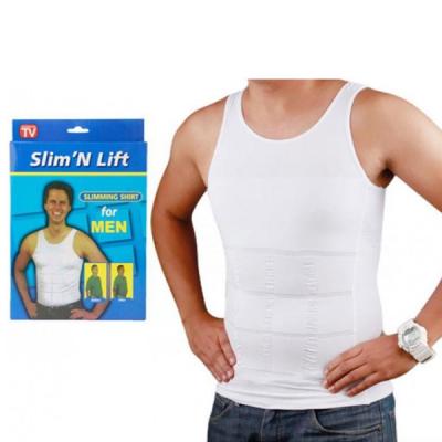 Slim N Lift T shirt, White-LSP