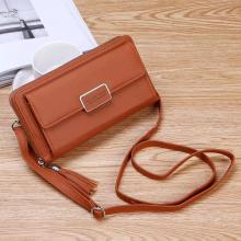 Forever Young Purse Fashion Wallet Korean Style 2 In 1 Slings Bag And Purse, Brown-LSP