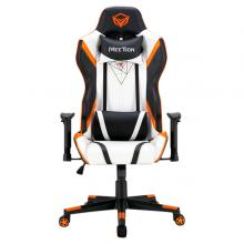 Meetion MT-CHR15 Gaming Chair Black+White+Orange-LSP