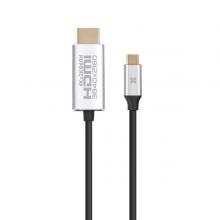 Promate USB-C to HDMI Audio Video Cable with UltraHD Support, Gray-LSP