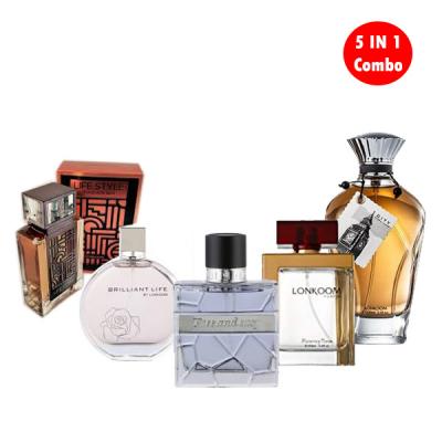 5 IN 1 Lonkoom Perfume For Men Combo-LSP