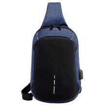 Multifunctional Waterproof Chest Bag USB Charging Interface Sports Outdoor Blue-LSP