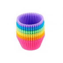 Silicon Muffins Cup Cake Mould 12Pcs-LSP