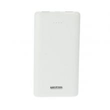 Krypton KNPB5361 10000mAh Dual USB Power Bank, White-LSP