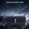 Wireless FM Waterproof Portable Solar Bluetooth Speaker-7645-01