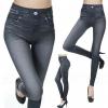 Hot Selling Denim Textured Leggings-7674-01