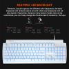 Meetion MT-MK600RD Mechanical Keyboard White-9838-01