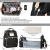 2 in 1 Multifunctional Baby Diaper Bag Backpack Black GM276-5-bl-9718-01