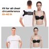 GO FIT 2021 Hot Selling Adjustable Back Posture Corrector Black Color-10916-01