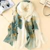 Printed Imitation Silk Scarf-7007-01