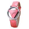 Unique Hollowed-out Triangular Dial Quartz Couple Watches, Assorted Color -4416-01