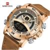 Naviforce Glazier Men Leather Watch Brown, NF9181-8508-01