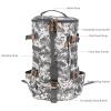 Fishing Tackle Storage Bag Portable Outdoor Multifunctional Fishing Gear Bag Large Saltwater Resistant Soft Wide Sided Shoulder Backpack Sling Bag for Traveling Fishing (City Camouflage)-1462-01