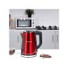 Olsenmark OMK2147 1.7 L Stainless Steel Cordless Electric Kettle, Red-3342-01