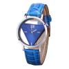 Unique Hollowed-out Triangular Dial Quartz Couple Watches, Assorted Color -4417-01