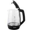 Geepas GK9901 Electric Glass Kettle 1.8 Liter, Black/Clear-2414-01