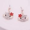 Hello Kitty Cute Cat Earrings-7014-01