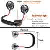 GO LIFE Hands Free Portable Neckband Dual USB Fan-5155-01