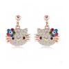 Hello Kitty Cute Cat Earrings-7015-01