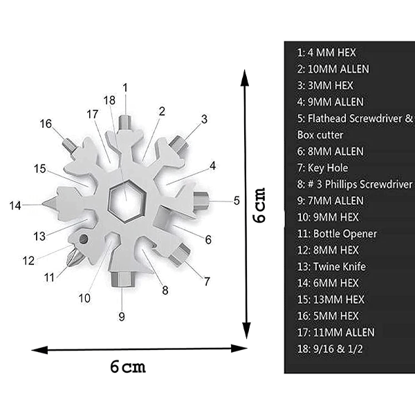 18 In 1 Multifunctional Wrench Tool Set-10569