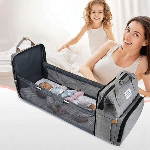 2 In 1 Diaper Bag Blue GM276-3-b-9739