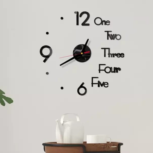 2021 Top Selling 3D Wallpaper Sticker Clock 2Pcs-6288