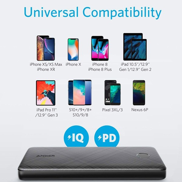 Anker A1231H12 PowerCore Slim PD 10000mAh Power Bank Black-1041