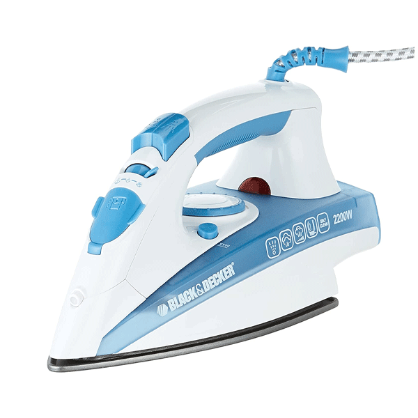 Black & Decker X2000-B5 Steam Iron With Non-stick Soleplate, 2200w -10440