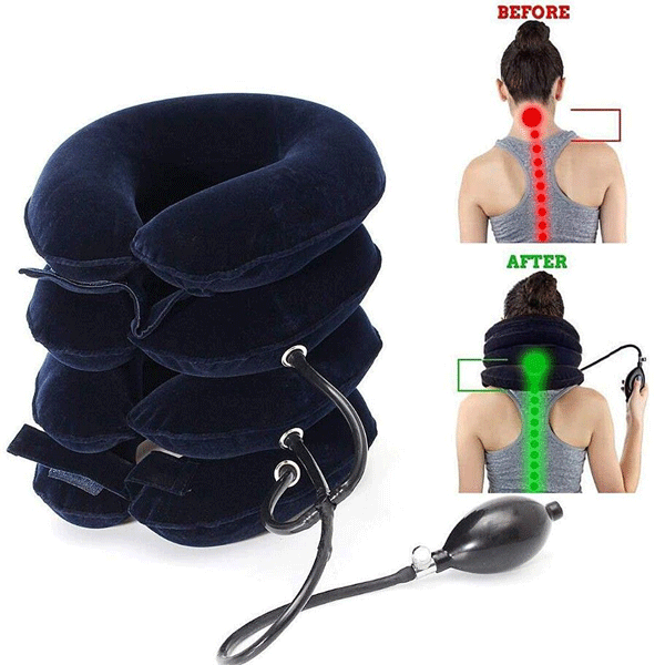 1 Pcs Cervical Neck Traction Device For Instant Neck Pain Relief -  Inflatable & Adjustable Neck Stretcher Neck Support Brace, Best Neck  Traction Pillo