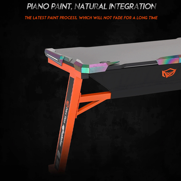 Meetion MT-DSK10 Gaming Table Black+Orange-10128