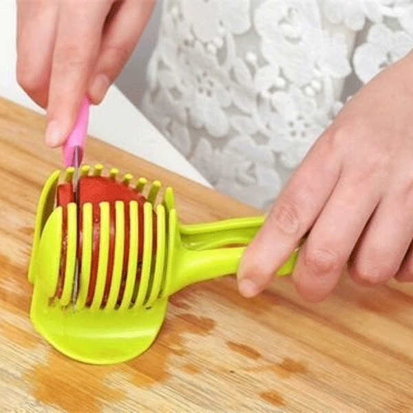 Plastic Potato, Tomato Slicer Tool, Assorted Color-10848