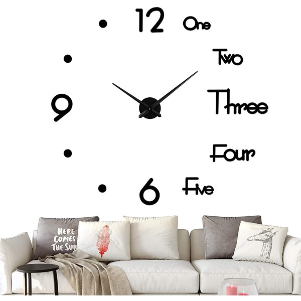 2021 Top Selling 3D Wallpaper Sticker Clock Small-8170