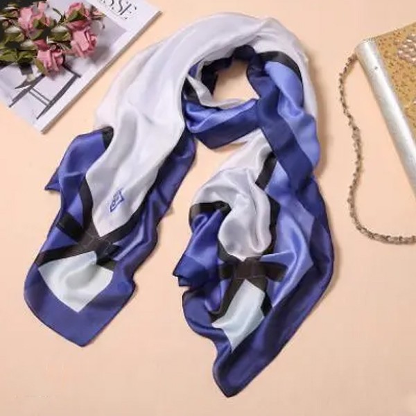 Printed Imitation Silk Scarf-7013