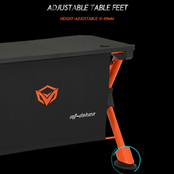 Meetion MT-DSK20 Gaming Table Black+Orange-10377