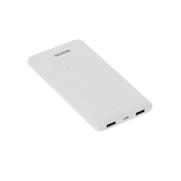 Krypton KNPB5361 10000mAh Dual USB Power Bank, White-3502