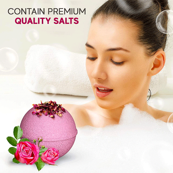 Dried Flower Explosive Bath Salt Bath Ball 80g 6Pcs-9496