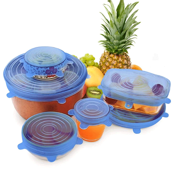 BPA Free Silicon Lids For Kitchen Essential- 6 pcs/set-10748