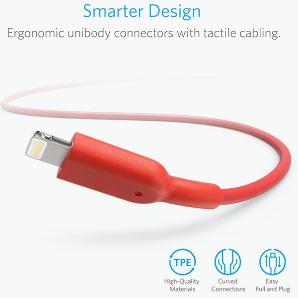 Anker A8432H91 Powerline II lightning (3ft) Red-1113