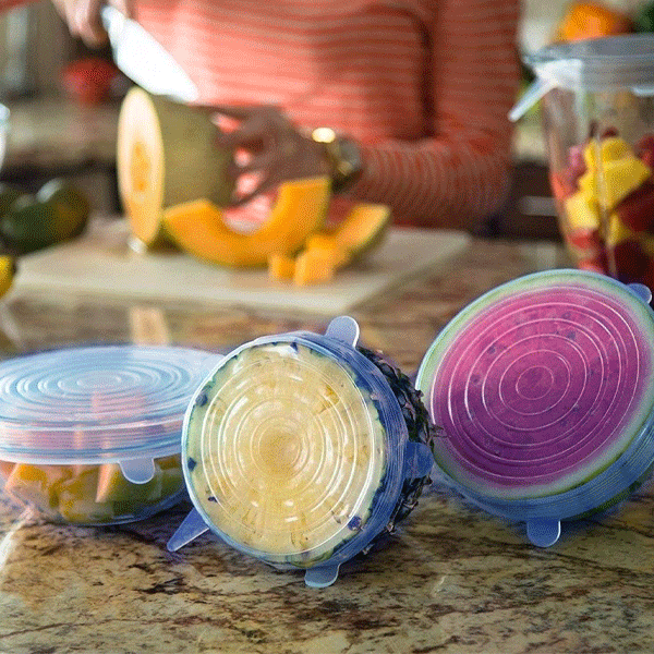 BPA Free Silicon Lids For Kitchen Essential- 6 pcs/set-10749