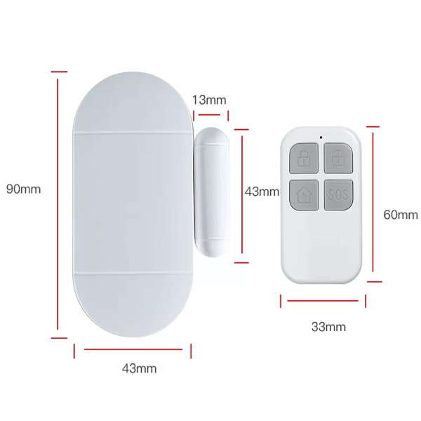 Windows And Doors Alarm Sensor With Remote Control-10762