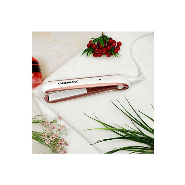 Olsenmark OMH4073 Hair Straightener, White-3244