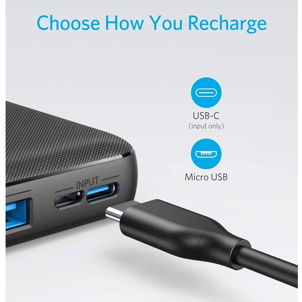 Anker A1268H11 Powercore Essential 20000mAh Power Bank Black-1050