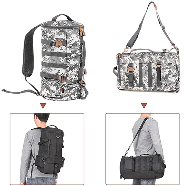 Shop Fishing Tackle Storage Bag Portable Outdoor Multifunctional Fishing  Gear Bag Large Saltwater Resistant Soft Wide Sided Shoulder Backpack Sling  Bag for Traveling Fishing (City Camouflage) City Camouflage at best price